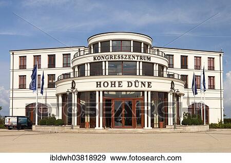 Stock Photo - "Kongresszentrum Hohe Dune, hotel and convention centre, Warnemunde, Rostock, Mecklenburg-Vorpommern, Germany, Europe". Fotosearch