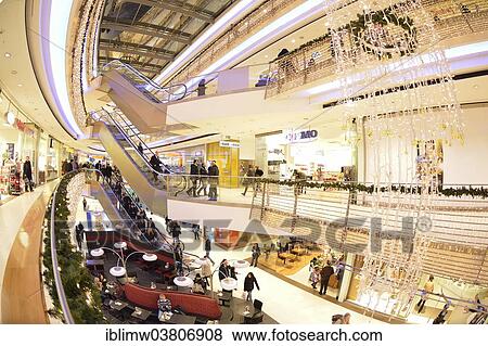 Stock Photo - "Konigsbau-Passagen, shopping centre, Stuttgart, Baden-Wurttemberg, Germany, Europe". Fotosearch