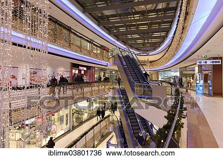 Stock Photograph - "Konigsbau Passagen, shopping centre, Stuttgart, Baden-Wurttemberg, Germany, Europe". Fotosearch