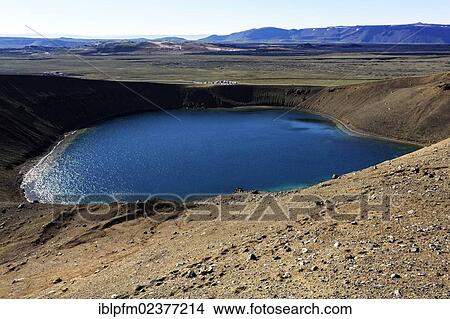 "Krafla crater, Myvatn, Iceland, Europe" View Large Photo Image Picture - "Krafla crater, Myvatn, Iceland, Europe". Fotosearch