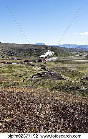 "Krafla geo thermal power station, Myvatn, Iceland, Europe" View Large Photo Image Stock Image - "Krafla geo thermal power station, Myvatn, Iceland, Europe". Fotosearch
