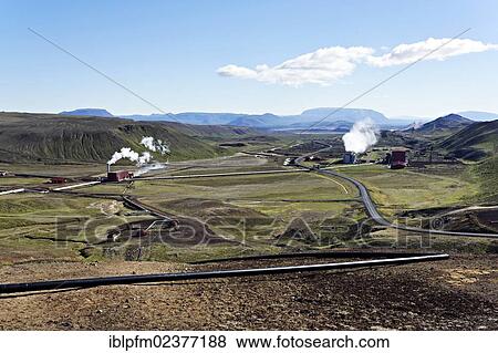 "Krafla geo thermal power station, Myvatn, Iceland, Europe" View Large Photo Image Stock Photo - "Krafla geo thermal power station, Myvatn, Iceland, Europe". Fotosearch