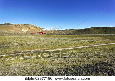 "Krafla geo thermal power station, Myvatn, Iceland, Europe" View Large Photo Image Stock Photograph - "Krafla geo thermal power station, Myvatn, Iceland, Europe". Fotosearch