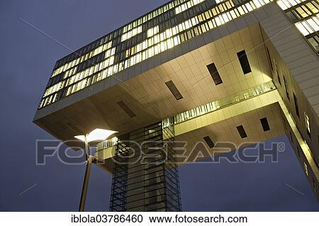 "Kranhaus office building, Rheinauhafen, Cologne, North Rhine-Westphalia, Germany, Europe" View Large Photo Image Stock Image - "Kranhaus office building, Rheinauhafen, Cologne, North Rhine-Westphalia, Germany, Europe". Fotosearch