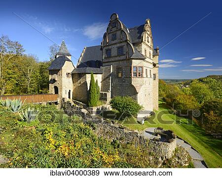 Stock Photo - "Kranichfeld Upper Castle, Kranichfeld, Weimarer Land, Thuringia, Germany, Europe". Fotosearch