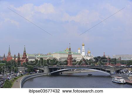 "Kremlin and the Moskva River, from the bridge at the Cathedral of Christ the Saviour, Moskau, Moscow Oblast, Russia, Europe" View Large Photo Image Stock Image - "Kremlin and the Moskva River, from the bridge at the Cathedral of Christ the Saviour, Moskau, Moscow Oblast, Russia, Europe". Fotosearch