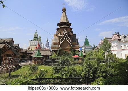 "Kremlin in Izmailovo, wooden church, Moskau, Moscow Oblast, Russia, Europe" View Large Photo Image Stock Photography - "Kremlin in Izmailovo, wooden church, Moskau, Moscow Oblast, Russia, Europe". Fotosearch