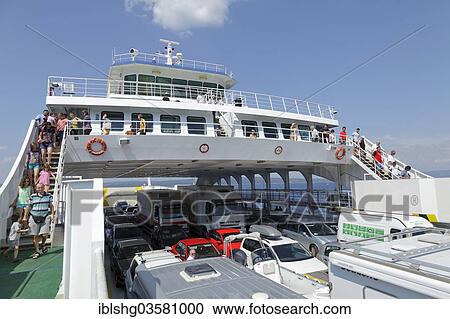 Stock Image - "Krk-Cres ferry, Kvarner Gulf, Croatia, Europe". Fotosearch