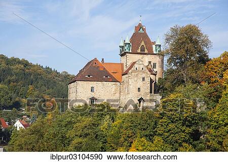 Stock Image - "Kuckuckstein Castle, Liebstadt, Saxony, Germany, Europe". Fotosearch