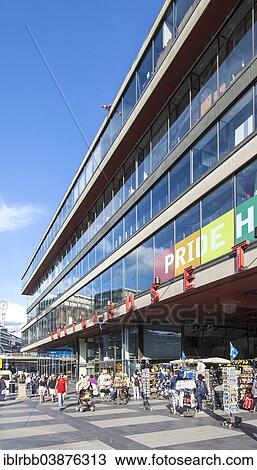 Stock Image - "Kulturhuset Cultural Centre, Sergels Torg, Norrmalm, Stockholm, Stockholms lan or Stockholm County, Sweden, Europe". Fotosearch