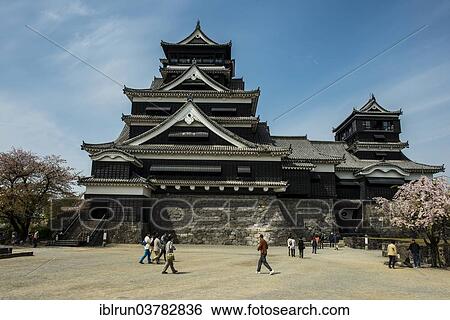 Stock Photograph - "Kumamoto Castle, Kumamoto, Kumamoto Prefecture, Japan, Asia". Fotosearch
