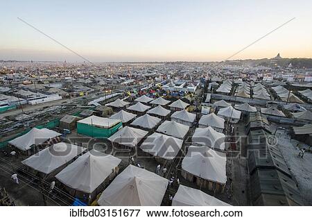"Kumbha Mela grounds, full of tents, Allahabad, Uttar Pradesh, India, Asia" View Large Photo Image Stock Photo - "Kumbha Mela grounds, full of tents, Allahabad, Uttar Pradesh, India, Asia". Fotosearch
