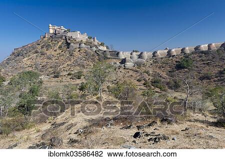 "Kumbhalgarh Fort or Kumbhalmer Fort with a fortified wall, Kumbhalgarh, Rajasthan, India, Asia" View Large Photo Image Stock Image - "Kumbhalgarh Fort or Kumbhalmer Fort with a fortified wall, Kumbhalgarh, Rajasthan, India, Asia". Fotosearch