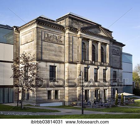 Stock Image - "Kunsthalle Bremen art gallery with an extension building, Bremen, Germany, Europe". Fotosearch