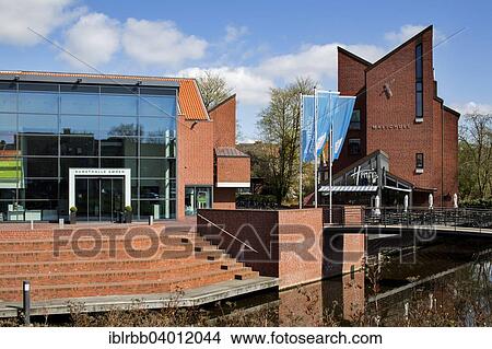 Picture - "Kunsthalle Emden art museum, Emden, East Frisia, Lower Saxony, Germany, Europe". Fotosearch