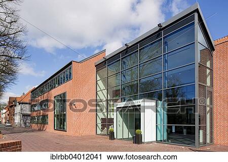 Stock Image - "Kunsthalle Emden art museum, Emden, East Frisia, Lower Saxony, Germany, Europe". Fotosearch