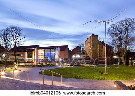 Stock Photography - "Kunsthalle Emden art museum, Emden, East Frisia, Lower Saxony, Germany, Europe". Fotosearch
