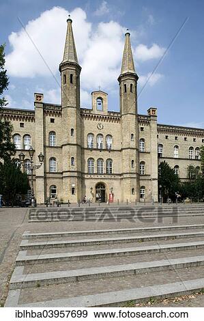 Stock Photo - "Kunstlerhaus Bethanien House of Artists, Mariannenplatz, Berlin-Kreuzberg, Berlin, Germany, Europe". Fotosearch