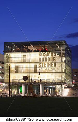 Stock Image - "Kunstmuseum art museum on Schlossplatz square, Stuttgart, Baden-Wurttemberg, Germany, Europe". Fotosearch