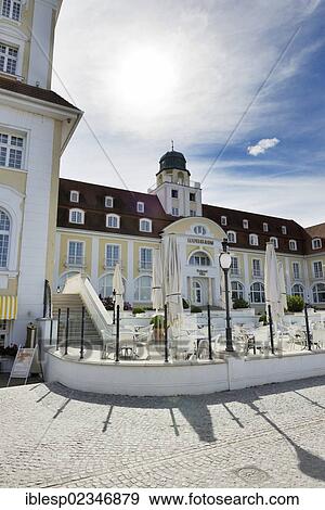 "Kurhaus spa building, Baltic Sea resort town of Binz, Binz, Rugen, Mecklenburg-Western Pomerania, Germany, Europe" View Large Photo Image Stock Photo - "Kurhaus spa building, Baltic Sea resort town of Binz, Binz, Rugen, Mecklenburg-Western Pomerania, Germany, Europe". Fotosearch