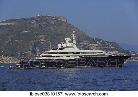 "Kusch Yachts motor yacht Al Mirqab at Cap Ferrat, Cote d'Azur, France, Mediterranean Sea, Europe" View Large Photo Image Stock Photo - "Kusch Yachts motor yacht Al Mirqab at Cap Ferrat, Cote d'Azur, France, Mediterranean Sea, Europe". Fotosearch