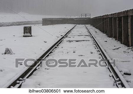 "KZ Buchenwald concentration camp in winter, former railway station, the track's end and ramp, Ettersberg, Weimar, Thuringia, Germany, Europe" View Large Photo Image Stock Image - "KZ Buchenwald concentration camp in winter, former railway station, the track's end and ramp, Ettersberg, Weimar, Thuringia, Germany, Europe". Fotosearch