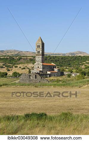Stock Photo - "La Basilica della Santissima Trinita di Saccargia, Sardinia, Italy, Europe". Fotosearch