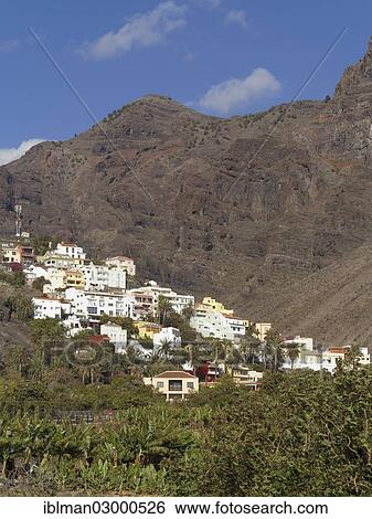 Stock Photograph - "La Calera, Valle Gran Rey valley, La Gomera, La Gomera, Valle Gran Rey, Canary Islands, Spain, Europe". Fotosearch