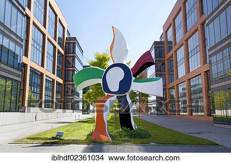 "La grande fleur qui marche sculpture by Giovanni Teconi after Fernand Leger, Clearstream International SA, Europe district, Kirchberg-Plateau, Luxembourg City, Europe, PublicGround" View Large Photo Image Picture - "La grande fleur qui marche sculpture by Giovanni Teconi after Fernand Leger, Clearstream International SA, Europe district, Kirchberg-Plateau, Luxembourg City, Europe, PublicGround". Fotosearch