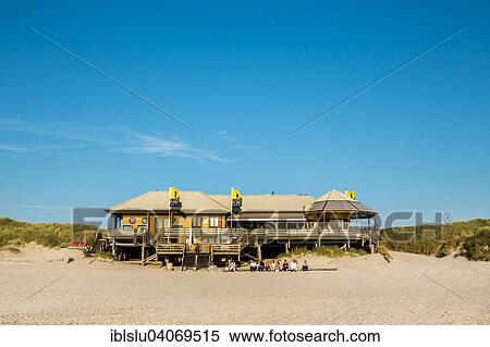 Stock Photography - "La Grande Plage beach bar, Kampen, Sylt, North Frisia, Schleswig-Holstein, Germany, Europe". Fotosearch