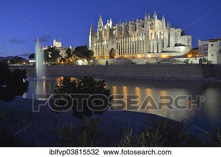 "La Seu Cathedral, Palma Cathedral, at dusk, Palma, Majorca, Balearic Islands, Spain, Europe" View Large Photo Image Stock Image - "La Seu Cathedral, Palma Cathedral, at dusk, Palma, Majorca, Balearic Islands, Spain, Europe". Fotosearch
