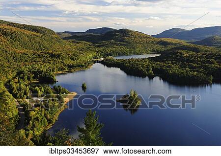 "Lac Monroe, lakes and woodland landscape, Mont-Tremblant National Park, Quebec Province, Canada, North America" View Large Photo Image Stock Photo - "Lac Monroe, lakes and woodland landscape, Mont-Tremblant National Park, Quebec Province, Canada, North America". Fotosearch
