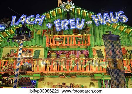 "Lach+Freu-Haus fairground attraction, Oktoberfest, Munich, Upper Bavaria, Bavaria, Germany, Europe" View Large Photo Image Stock Photography - "Lach+Freu-Haus fairground attraction, Oktoberfest, Munich, Upper Bavaria, Bavaria, Germany, Europe". Fotosearch