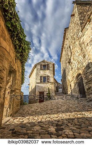 Stock Photo - "Lacoste Boulangerie, old bakery, Lacoste, Vaucluse, Provence-Alpes-Cote d'Azur, France, Europe". Fotosearch
