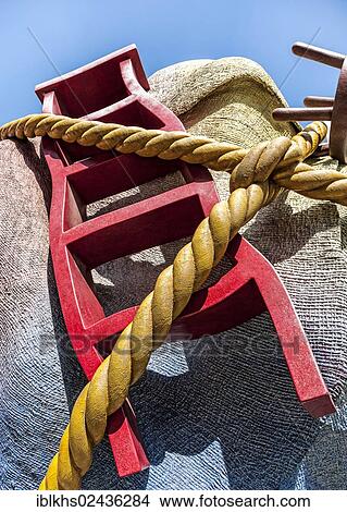 "Ladder and cable of an artwork, Bethlehemkirchplatz square, Berlin-Mitte, Berlin, Germany, Europe" View Large Photo Image Picture - "Ladder and cable of an artwork, Bethlehemkirchplatz square, Berlin-Mitte, Berlin, Germany, Europe". Fotosearch