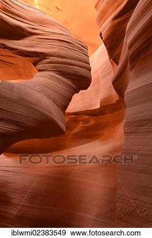 "Lady in the Wind rock formation, red sandstone of the Moenkopi Formation, colors and patterns, Lower Antelope Slot Canyon, Corkscrew Canyon, Page, Navajo Nation Reservation, Arizona, USA" View Large Photo Image Stock Photo - "Lady in the Wind rock formation, red sandstone of the Moenkopi Formation, colors and patterns, Lower Antelope Slot Canyon, Corkscrew Canyon, Page, Navajo Nation Reservation, Arizona, USA". Fotosearch