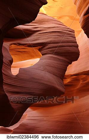"Lady in the Wind"""" rock formation, red sandstone of the Moenkopi Formation, rock formations, colours and structures at Lower Antelope Slot Canyon, Corkscrew Canyon, Page, Navajo Nation Reservation, Arizona, USA" View Large Photo Image Stock Photograph - "Lady in the Wind"""" rock formation, red sandstone of the Moenkopi Formation, rock formations, colours and structures at Lower Antelope Slot Canyon, Corkscrew Canyon, Page, Navajo Nation Reservation, Arizona, USA". Fotosearch