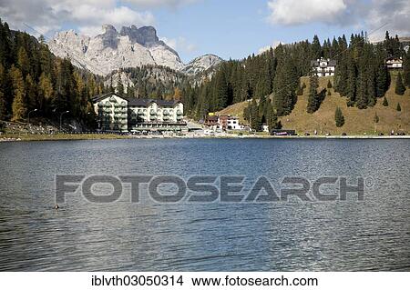 "Lago di Misurina or Misurina Lake, Dolomite Alps, Sudtirol, South Tyrol, Italy, Europe" View Large Photo Image Picture - "Lago di Misurina or Misurina Lake, Dolomite Alps, Sudtirol, South Tyrol, Italy, Europe". Fotosearch