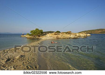 Stock Photograph - "Lagonisi Beach, Sithonia, Chalkidiki or Halkidiki, Greece, Europe". Fotosearch