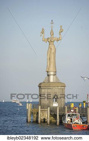 "Lake Constance harbour entrance with the Imperia statue by sculptor Peter Lenk, Konstanz, Baden-Wuerttemberg, Germany, Europe" View Large Photo Image Stock Image - "Lake Constance harbour entrance with the Imperia statue by sculptor Peter Lenk, Konstanz, Baden-Wuerttemberg, Germany, Europe". Fotosearch