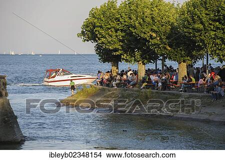 Picture - "Lake Constance Night Festival, Konstanz, Baden-Wuerttemberg, Germany, Europe". Fotosearch