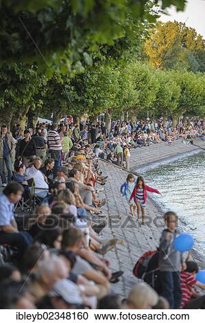 Stock Image - "Lake Constance Night Festival, Konstanz, Baden-Wuerttemberg, Germany, Europe". Fotosearch