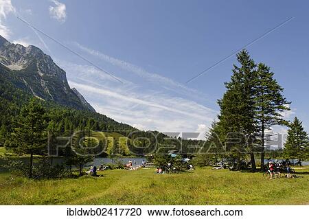 Lake Ferchensee, Mittenwald, Karwendel Mountains, Werdenfelser Land region, Upper Bavaria, Bavaria, Germany, Europe View Large Photo Image Stock Image - Lake Ferchensee, Mittenwald, Karwendel Mountains, Werdenfelser Land region, Upper Bavaria, Bavaria, Germany, Europe. Fotosearch