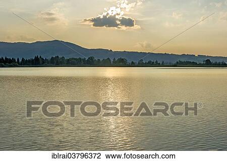 "Lake Kochel in the evening, Kochel am See, Upper Bavaria, Bavaria, Germany, Europe" View Large Photo Image Stock Image - "Lake Kochel in the evening, Kochel am See, Upper Bavaria, Bavaria, Germany, Europe". Fotosearch