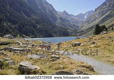 "Lake Lac de Gaube, Cauterets, Midi-Pyrenees region, Pyrenees, national park, mountain landscape, Hautes-Pyrenees department, France, Europe, PublicGround, Europe" View Large Photo Image Stock Photo - "Lake Lac de Gaube, Cauterets, Midi-Pyrenees region, Pyrenees, national park, mountain landscape, Hautes-Pyrenees department, France, Europe, PublicGround, Europe". Fotosearch