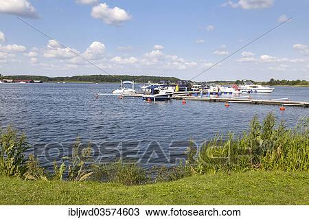 Stock Image - "Lake Malchower See, Muritz National Park, Malchow, Mecklenburg-Western Pomerania, Germany, Europe". Fotosearch