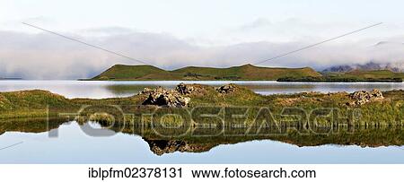Stock Image - "Lake Myvatn, Iceland, Europe". Fotosearch