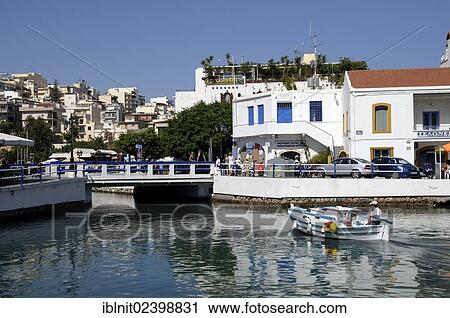 "Lake Voulismeni, Agios Nikolaos, Crete, Greece, Europe" View Large Photo Image Stock Image - "Lake Voulismeni, Agios Nikolaos, Crete, Greece, Europe". Fotosearch