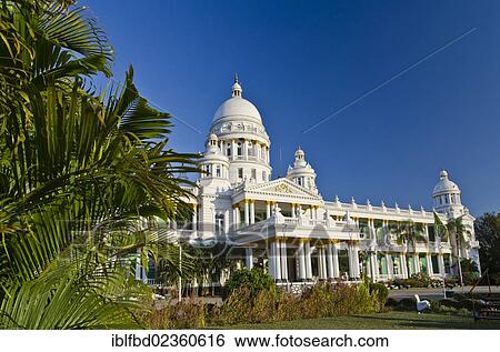 Stock Photograph - "Lalitha Mahal Palace Hotel outside of Mysore, India, Asia". Fotosearch