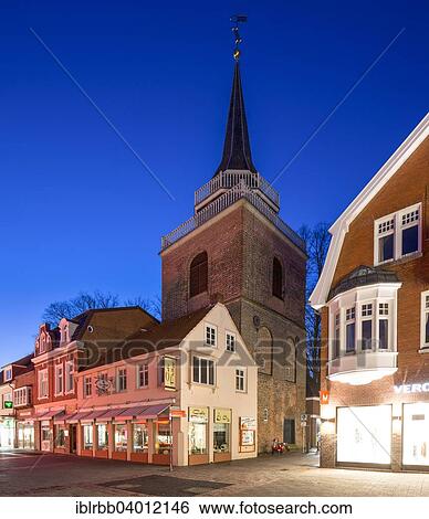 Stock Photograph - "Lambertiturm tower from the 14th century, Aurich, East Frisia, Lower Saxony, Germany, Europe". Fotosearch